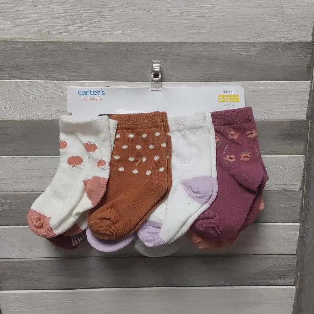Baby Girls' 8pk Floral Crew Socks | Carters | 3-12 mos